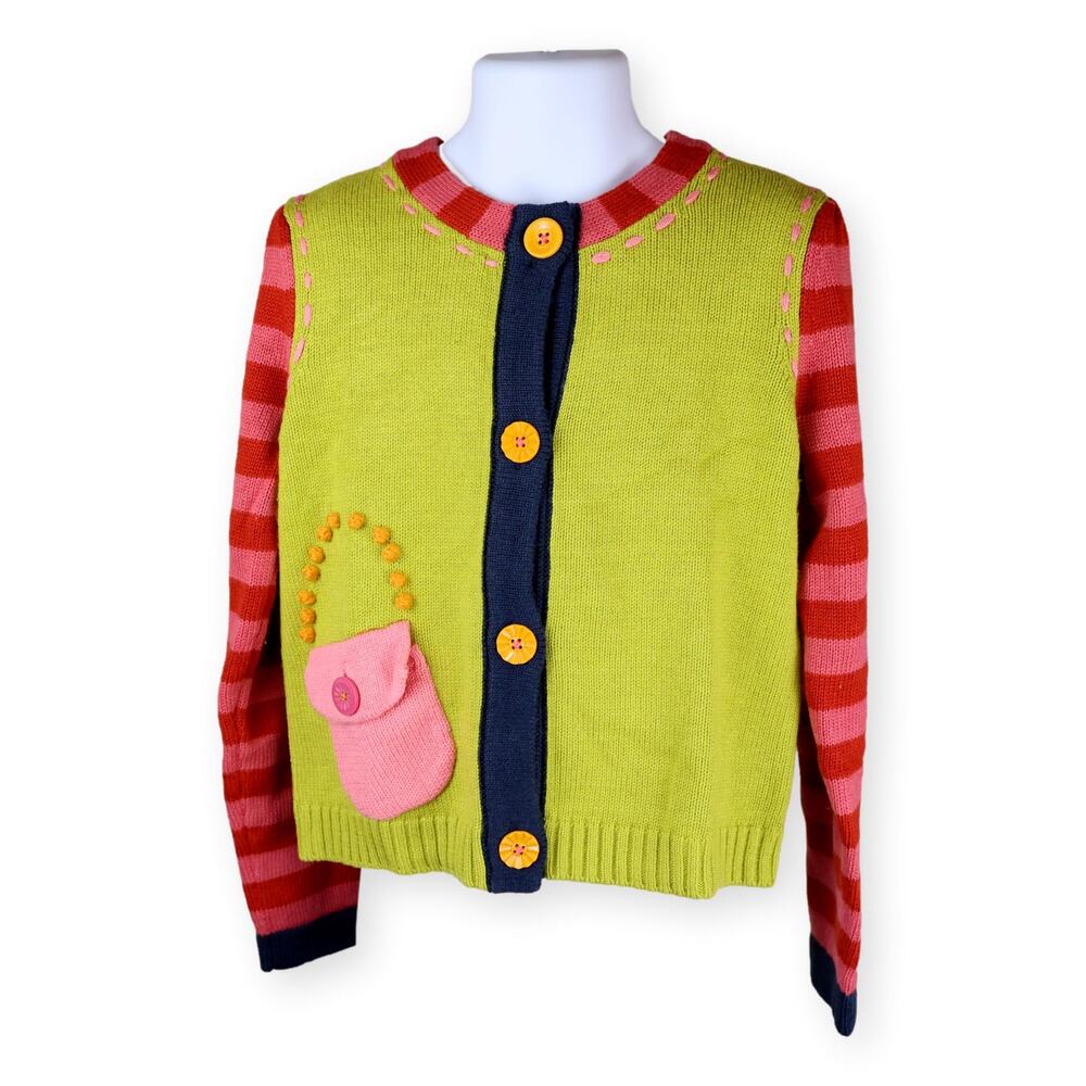Matilda Jane Heart to Heart Little Shopper Sweater Cardigan Size 6 NWT